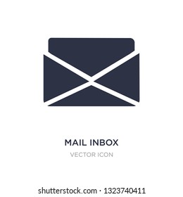 mail inbox icon on white background. Simple element illustration from UI concept. mail inbox sign icon symbol design.