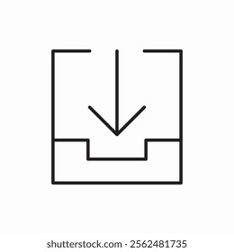 mail inbox icon sign vector