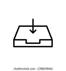 Mail, Inbox, Mailbox Icon Logo Vector Isolated. Email and Business Icon Set. Editable Stroke and Pixel Perfect.