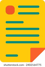 Mail Inbox Message Document Vector Flat Icon, suitable for business or investment or office purpose.