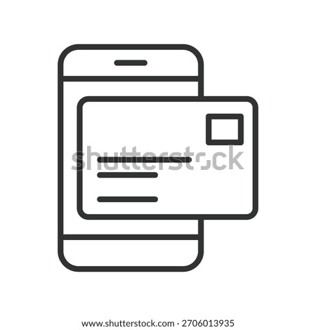 Mail inbox smartphone icon in line design. mail inbox, email message, mobile inbox, smartphone email, envelope notification, message app, communication, digital mailbox on white background vector.