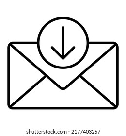 Mail Inbox vector icon. Can be used for printing, mobile and web applications.