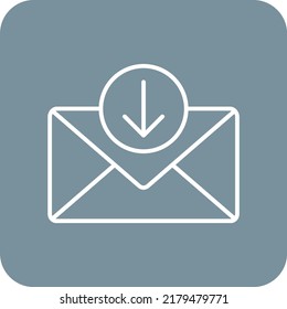 Mail Inbox vector icon. Can be used for printing, mobile and web applications.