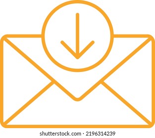 Posteingang, Vektorsymbol. Kann für Druck-, Mobil- und Web-Anwendungen verwendet werden.