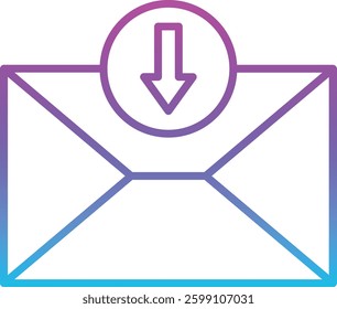 Mail Inbox vector icon. Can be used for printing, mobile and web applications.
