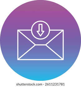 Mail Inbox vector icon. Can be used for printing, mobile and web applications.