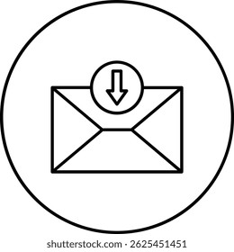 Mail Inbox vector icon. Can be used for printing, mobile and web applications.