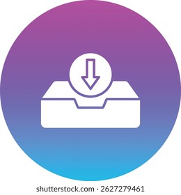 Mail Inbox vector icon. Can be used for printing, mobile and web applications.