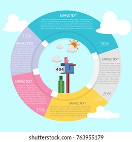 Mail Infographic Diagram