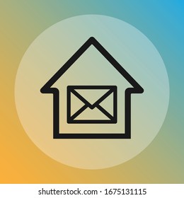 E-Mail auf Farbverlauf-Hintergrund