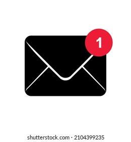Mail Internet message icon. New Email message. Vector flat simple style illustration. 