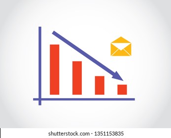 Mail Internet User Decrease Graph
