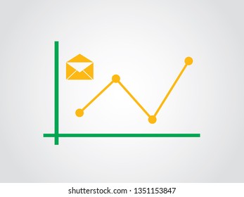 Mail Internet User Fluctuate Graph