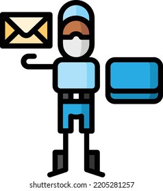 mail isolated design element stock illustration. Vector on a white background