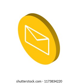 Mail isometric left top view 3D icon