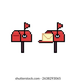 mail letter box pixel art