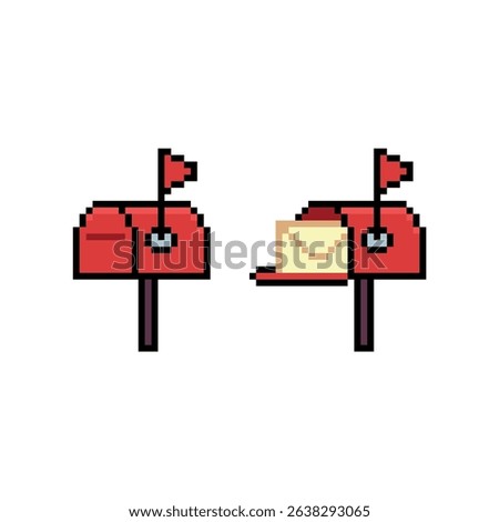 mail letter box pixel art