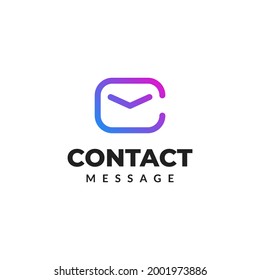 Briefbrief c Logo Design Briefumschlag abstrakt