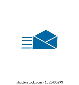 Mail letter icon logo design vector template