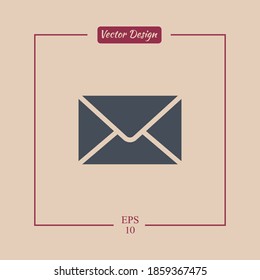 mail letter icon. Vector illustration EPS 10.