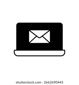 E-Mail-Brief Post Kommunikation Füllsymbol	