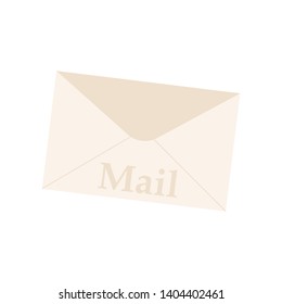Mail letter. Mail symbol. Icon. Vector illustration. EPS 10.