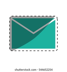 Mail letter symbol icon vector illustration graphic design