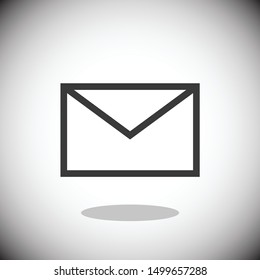 Mail Letter Vector Line Icon. Editable Stroke