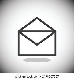 Mail Letter Vector Line Icon. Editable Stroke