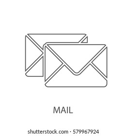 mail line icon