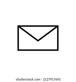 Mail line icon for apps and web sites