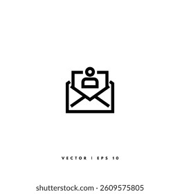 Mail Line Icon. Editable Stroke