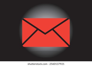 Mail line icon. E-mail icon. Vector illustration isolated on white background