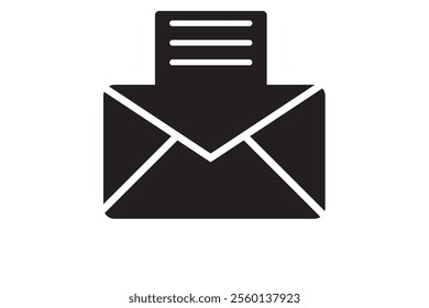 Mail line icon. E-mail icon. Vector illustration isolated on white background