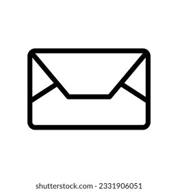 mail line icon illustration vector graphic. Simple element illustration vector graphic, suitable for app, websites, and presentations isolated on white background