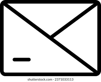 vector de ilustración de icono de línea de correo
