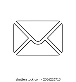 E-Mail-Symbol auf weißem Hintergrund