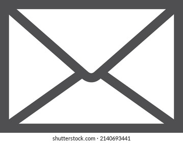 Mail line icon. Post symbol. Paper envelope sign