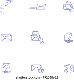 Mail- Line Icon Set