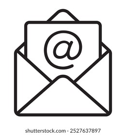 mail line icon. vector illustration.
