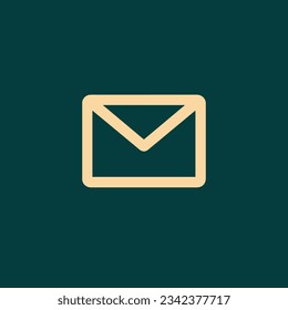 mail line icon vector image