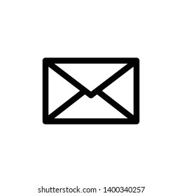 Mail linear icon, envelope e-mail symbol.