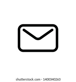 Mail linear icon, envelope e-mail symbol.