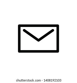 Mail linear icon, envelope e-mail symbol.