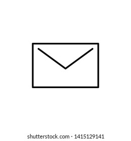 Mail linear icon, envelope e-mail symbol.