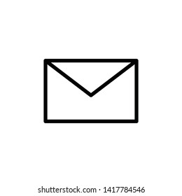Mail linear icon, envelope e-mail symbol.