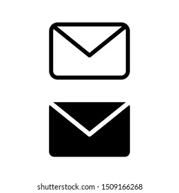 Mail linear icons. email symbol. 