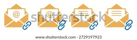 Mail linked icon vector illustration