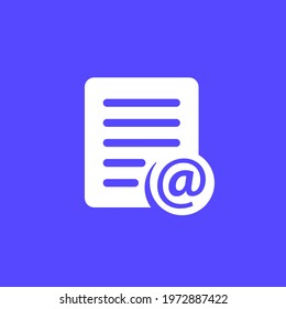 mail list icon for web