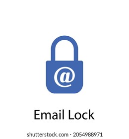 mail lock setting icon design vector